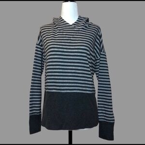 🖤 XS 🖤 Sweatshirt Striped Hoodie Pullover Athletic Athleisure​